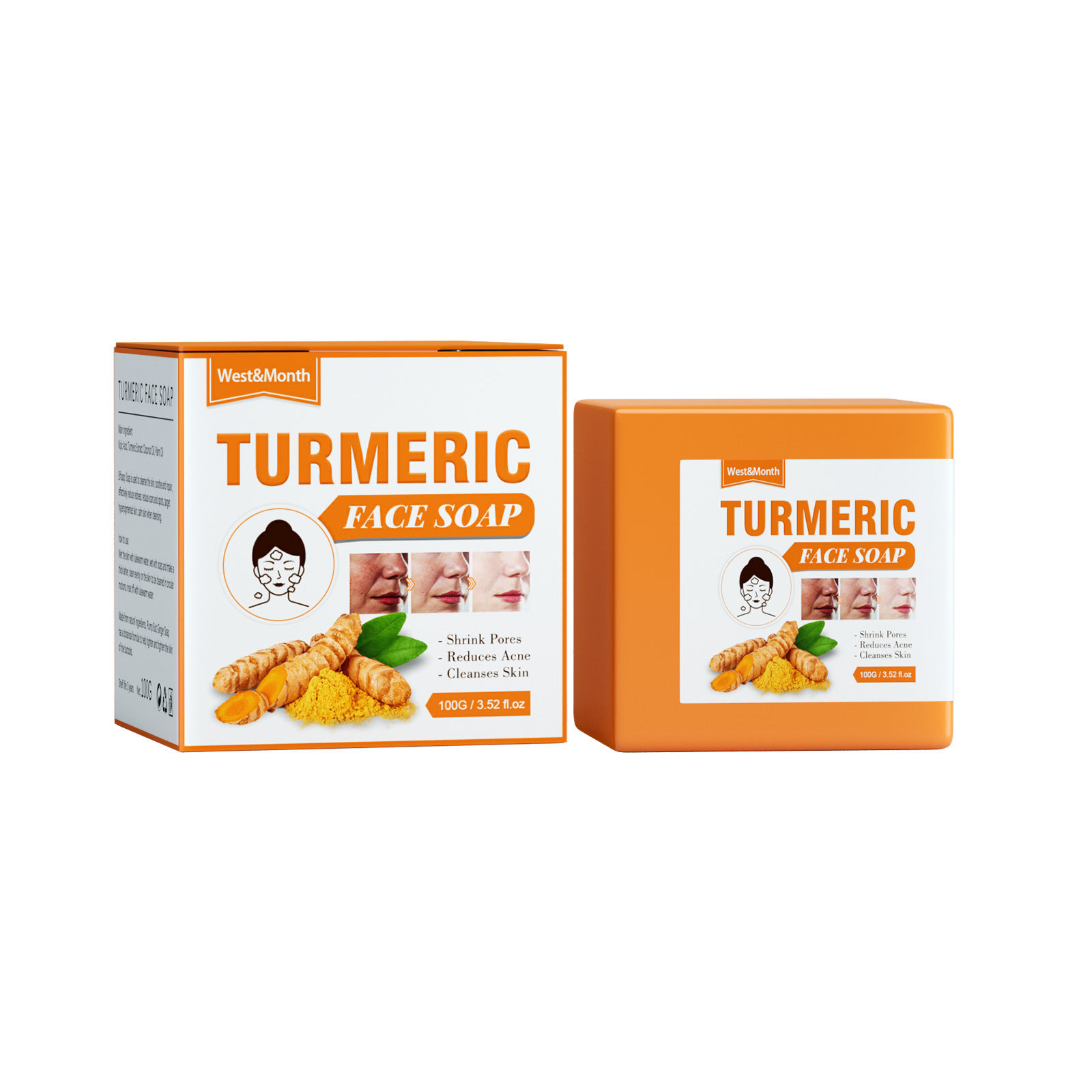 Turmeric Face Soap: Gentle Cleaning Facial Repair Spot Fading